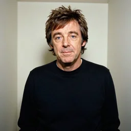 a color photo of Paul McCartney in the backrooms