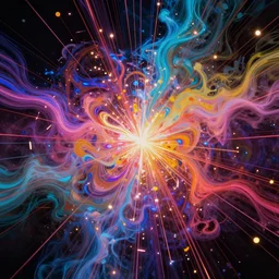 explosion of colors, marble, filament, 8 k, vivid colors