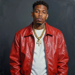 a highly detailed painting of tyler the creator wearing a costume