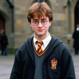 film still Freddy Highmore as Ron Weasley wearing hogwarts uniform in Harry Potter movie