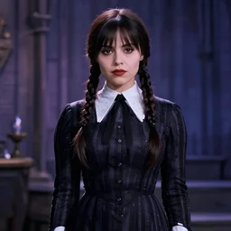 aubrey plaza as wednesday addams