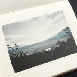 a close - up grainy risograph, painting of a scene from the horizon zero dawn, machine monsters, dense forest, dragonflies, fire, fog by moebius and kim jung gi and druillet