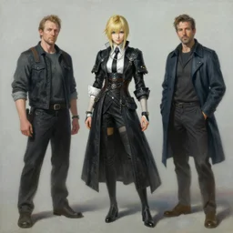 Full length portrait painting of Lyse from Final Fantasy XIV,  by Richard Schmid and Jeremy Lipking and antonio rotta