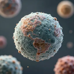 Microscopic Air Particles, by Greg Rutkowski, hyperrealistic Full, HD Resolutions, cinematographic, Rendered unreal engine, cinema4D