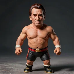 detailed ultrarealistic photography front medium shot of nicholas cage as midget wrestler