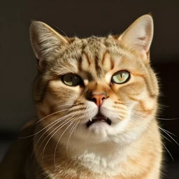 cat with a crying face