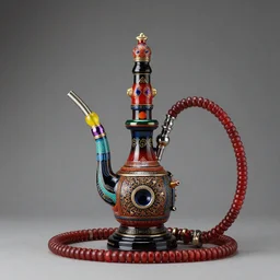 large, intricately detailed acrylic water pipe