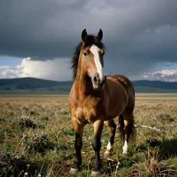 a photo of an angry potato stallion in its natural habitat, kodak ektachrome e 1 0 0 photography