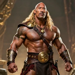 Dwayne Johnson as Conan the Barbarian, 4k, artstation, cgsociety, award-winning, masterpiece, stunning, beautiful, glorious, powerful, fantasy art