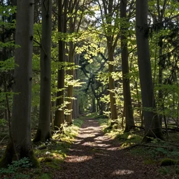 ein schoner wald im fruhling