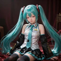 High definition hatsune miku as a sleep paralysis demon