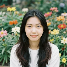 a portrait of fun flower garden