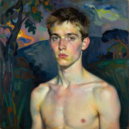 twenty year old aphex twin, by egon schiele