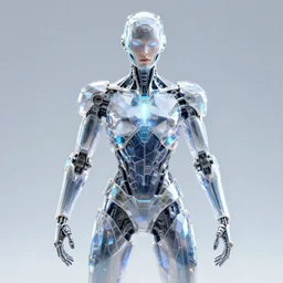crystal cybernetic superhero