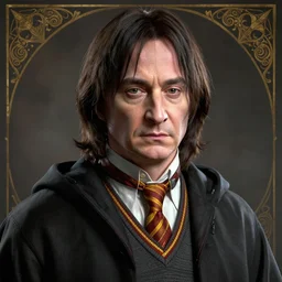 a stunning 3 d render portrait of a severus snape as harry potter, intricate, elegant, highly detailed, digital painting, artstation, sharp focus, octane render, volumetric lighting, art by rebecca guay and arthur rackham and alphonse mucha and john william waterhouse, pixv