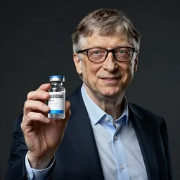 bill gates holding a vaccine in his hand, body horror, by ralph steadman, feeling of grimdark, sharp focus, fiction, hyper detailed, digital art, trending in artstation, cinematic lighting, studio quality, smooth render, unreal engine 5 rendered, octane rendered, art style and nixeu and wlop and krenz cushart