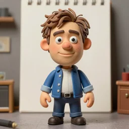 a comic drawing caricature of bill murray as a cheeky pixar character claymation action figure, high quality, 8 k, soft lighting, diorama, realistic materials, by frank frazetta, simon bisley, jack kirby, marlene dumas