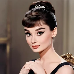 beautiful anime version of audrey hepburn drawn by ilya kuvshinov