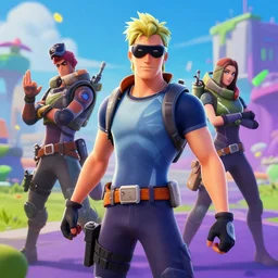 Fortnite in the style of Anime