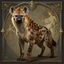 full body photograph of a male anthropomorphic hyena fursona berserker, deep focus, intricate, elegant, highly detailed, digital painting, artstation, concept art, matte, sharp focus, illustration, d & d, fantasy, hearthstone, art by artgerm and greg rutkowski and alphonse mucha