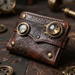 steampunk wallet