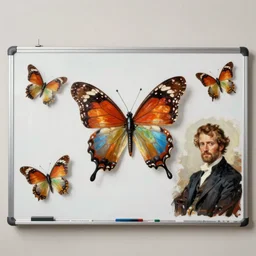whiteboard, butterfly machines, greg rutkowski, john singer sargent, trending on artstation, oil painting, intricate