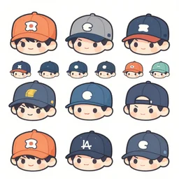 material study, game asset sheet, 2 d sprites, chibi hats for small characters