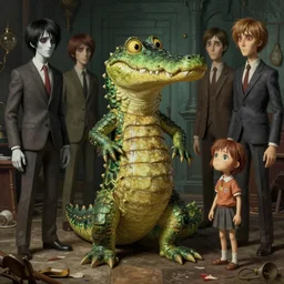 the crocodile man by otto dix, junji ito, hr ginger, jan svankmeyer, beksinski, claymation, hyperrealistic, aesthetic, masterpiece