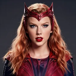 a potrait of taylor swift as scarlet witch, fine details, radiant highlights, realistic shaded lighting poster by ilya kuvshinov, katsuhiro, artgerm, jeremy lipkin, michael garmash, nixeu, unreal engine 5, radiant light, detailed and intricate environment