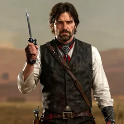 Russell Crowe as a character in red dead redemption