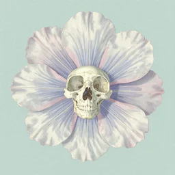 the finest lithographic botanical illustration of a floral skeleton, pastel palette, by Elizabeth Twinning