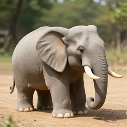 tank in the shape of elephant with elephant head