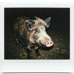a polaroid picture of manbearpig