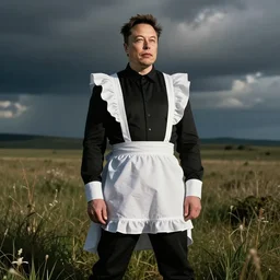 elon musk in maid outfit