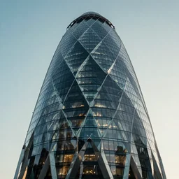 realistic, cinematic, photograph of the fantasy tower of the illuminati, streamline moderne, googie architecture, organic form glass hexagons, buckminster fuller, santiago calatrava