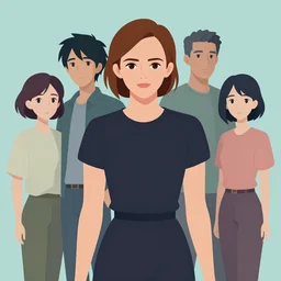 emma watson, clean cel shaded vector art. shutterstock. behance hd by lois van baarle, artgerm, helen huang, by makoto shinkai and ilya kuvshinov, rossdraws, illustration.