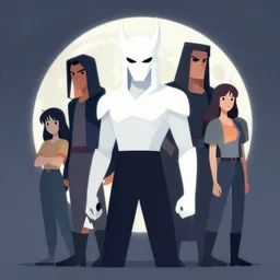 moon knight. clean cel shaded vector art. shutterstock. behance hd by lois van baarle, artgerm, helen huang, by makoto shinkai and ilya kuvshinov, rossdraws, illustration, art by ilya kuvshinov