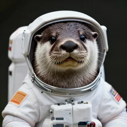 an otter in a astronaut suit,digital art,ultra realistic,ultra detailed,art by greg rutkowski,detailed face