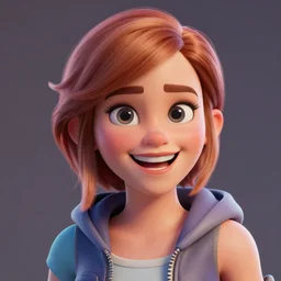 textured film grain big eyes subsurface scattering fashion model face smiling laughing squinting emma watson as a fortnite character cgsociety octane render unreal engine redshift render trending on artstation trending on artstation render blender behance cg superhero