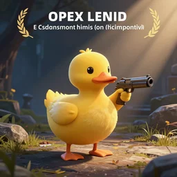 duck with a gun in apex legends. ingame screenshot