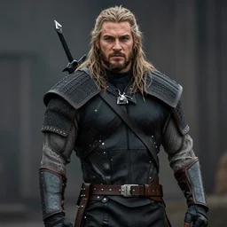 photo of Jason Momoa as Witcher, from Witcher (2021), Netflix, portrait, medium shot, high-quality photo,