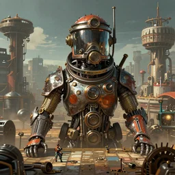 artistic reimagining of the game factorio, steampunk art, trending on artstation
