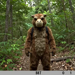 nature trail cam image of gritty the mascot