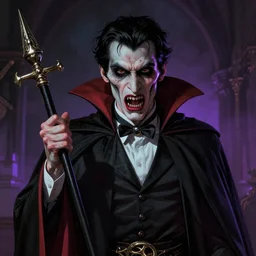 Haunting horror art of a vampire by Albert Bierstadt, atmospheric, vivid colors, volumetric lighting, cinematic, intricate detail, trending on artstation, cgsociety 4k
