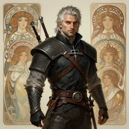 matryoshka The Witcher 3 character, highly detailed, digital fantasy character, painted portrait, artstation, concept art, hard focus, illustrations, works by Artgerm and Greg Rutkowski, Alphonse Mucha and Craig Mullins, James Jean, Andrey Ryabovichev, Mark Simonetti and Peter Morbacher, 16k,