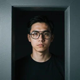 man wearing glasses that is a gateway of space