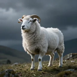 A ghostly phantom sheep