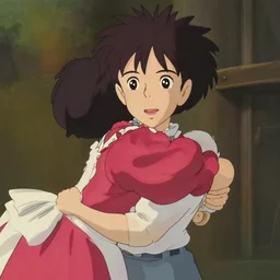 still of Yoko Littner in a Studio Ghibli movie
