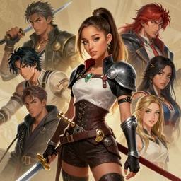 Ariana Grande in a  blade and soul  spinoff artbook  rendered by the artist Taran Fiddler,  Joe Madureira, Nadezhda Tikhomirova, Jiyun Chae,   Lê Long, trending on Artstation by Hyung Tae Kim, artbook, Stanley Artgerm Lau, WLOP, Rossdraws , James Gurney