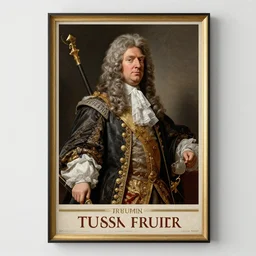 trump as louis xiv, painting, royal, iconic, poster